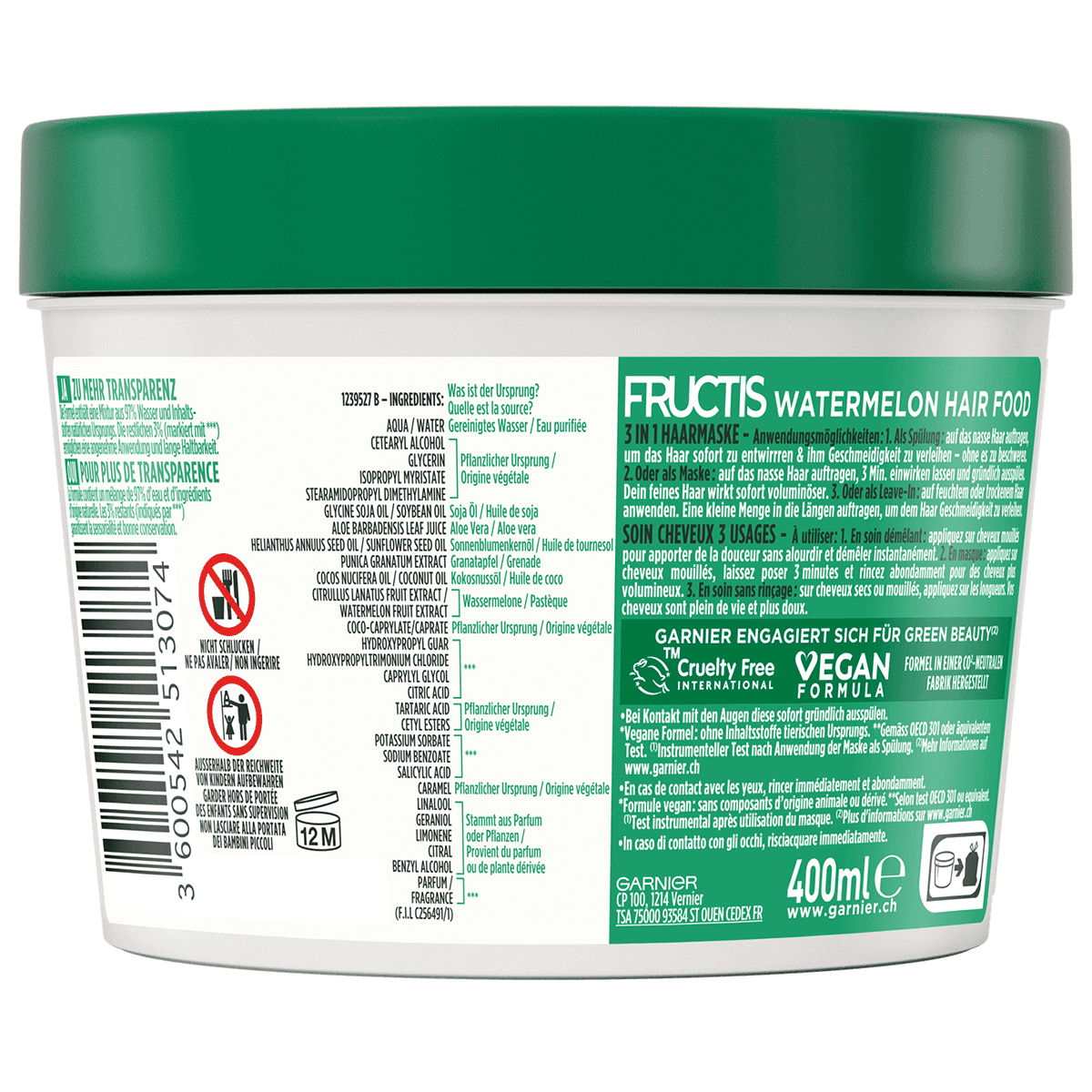 Garnier Hair Food Watermelon Mask •