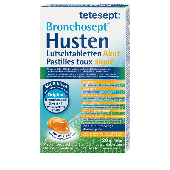 Bronchosept Husten Akut Lutschtabletten – 20 Stück