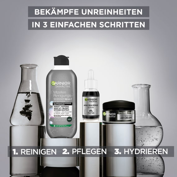Gesichtscreme 3in1 Mattierende Air Cream AHA+BHA