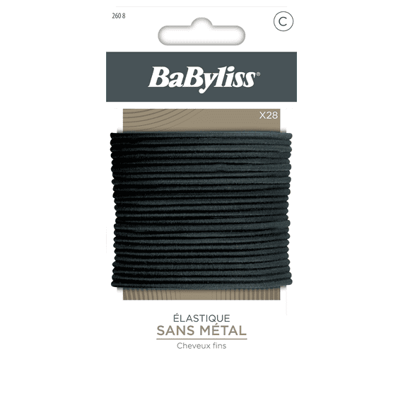Black Hair Ties x28