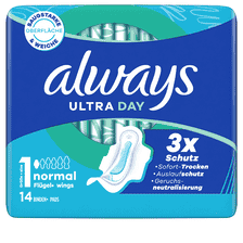 Ultra Serviette Normales Avec Ailes - 14 pcs.