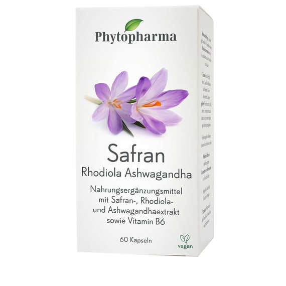Safran Rhodiola Ashwagandha Kapseln 60 Stk.