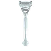 Shaver for the genital area with 1 blade