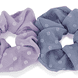 Scrunchie strutturato con elastico ritorto, 9 cm di diametro, 2 pezzi