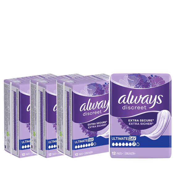 Assorbenti Igienici Incontinenza Ultimate Giorno Confezione Mensile - 48 Pz.