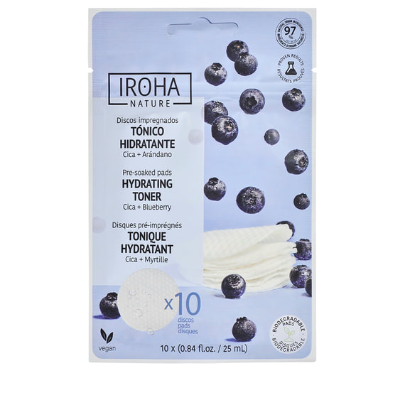 Hydrating Toner Pre-soaked Pads with Cica & Blueberry