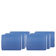 Bigoudis adhésifs bleu foncé 50 mm (6 pcs.)