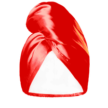 Sport & Satin Hair Towel Wrap - Red
