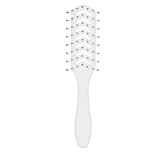 D200 Hyflex Vent Brush, 7-row white