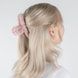 Scrunchies E Clip Per Capelli In Finta Pelliccia - rosa, azzurro e beige