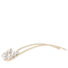 Hairpin 7 Pearls Light Gold