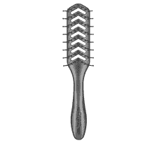 D200 Hyflex Vent Brush, 7-reihig anthrazit
