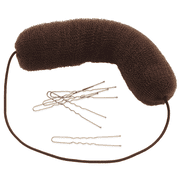 Bandeau à cheveux vintage avec coussinet en mousse brun