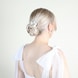 Hair Comb With Flowers - Silver