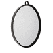 Specchio manuale con supporto nero