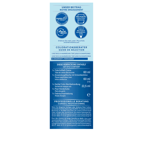 Aufhellende Farbe 10.29 Platinblond