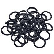 Mini-élastique à cheveux, noir, sans fermeture en métal, par 36