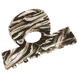Morsetto In Acrilico In 2 Forme - nero & beige marmorizzato