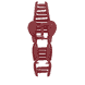 Fashion Hair Clip – Light Pink & Burgundy