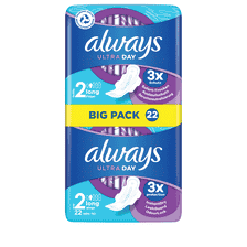 Binden Long mit Flügeln Big Pack - 22 Stk.