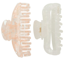 Pince À Cheveux 2 pcs – Rose, Offwhite