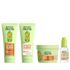 Routine Keratin Sleek pour des cheveux lisses et brillants