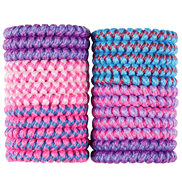 Kids hair rubber colorful x24