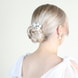 Hair Comb With Flowers - Silver