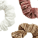 Scrunchie In Velluto Plissettato - rosa, beige, bianco sporco