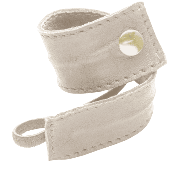 Leather Band Short Bendable Cream