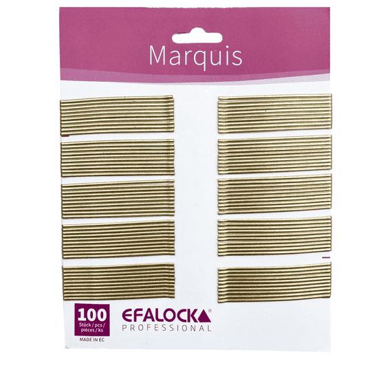 Marquis hair clips 7 cm Gold 100 pcs.