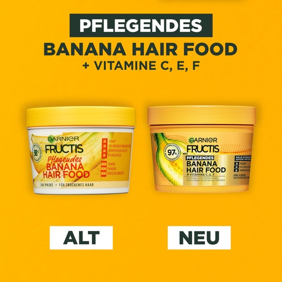 Pflegendes Banana Hair Food - 3 in 1 Maske