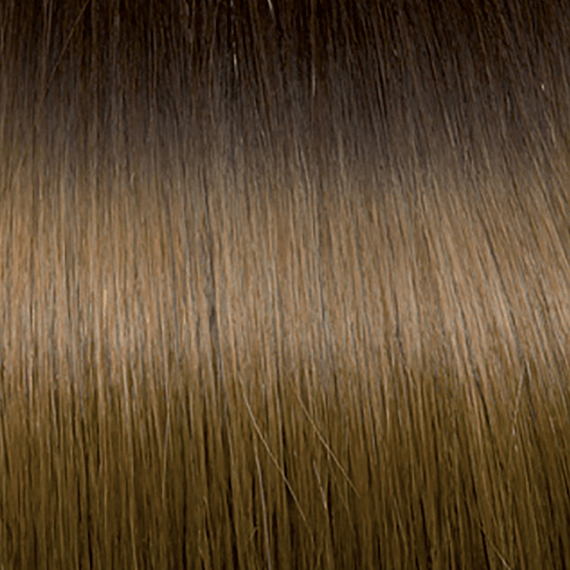 Keratin Hair Extensions 50/55 cm - 4/14, brown/light golden blond copper