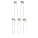 Hairpins With Rhinestones, Set Of 5