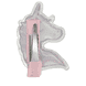 Unicorno Beakclip Con Lacci Per Capelli – Rosa