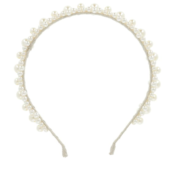 Slim Pearl Headband - Off-White