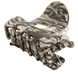 Morsetto In Acrilico In 2 Forme - nero & beige marmorizzato
