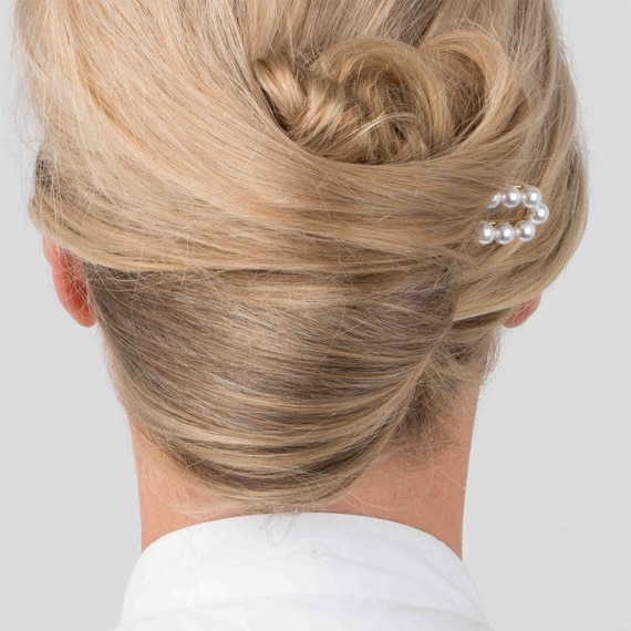 Hairpin 7 Pearls Light Gold