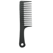 Professional comb with handle for thick hair