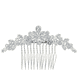 Rhinestone Flowers On Hair Comb