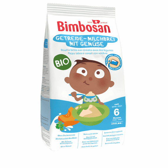 Bio Bouillie Lactée pour Bébé aux Céréales avec des Légumes