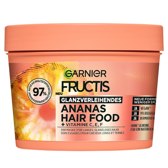 Masque 3 en 1 à l'ananas pour faire briller les cheveux