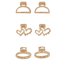 6er Set Fermagli Per Capelli – Oro