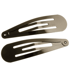 Click Clack, metal, triangular, brown 2 pcs