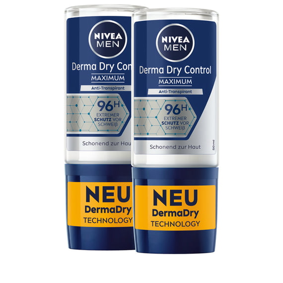 Deo Derma Dry Control Maximum Roll-on Male Duo