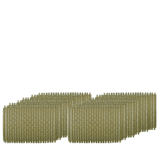 Professional hair rollers green 48 mm (12 pcs)