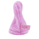 Dual Fiber Make-up Removing & Skincare Mitt - Pink
