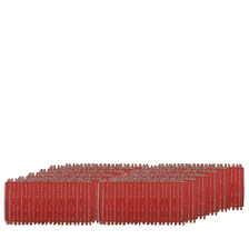 Professional hair rollers red 36 mm (12 pcs)