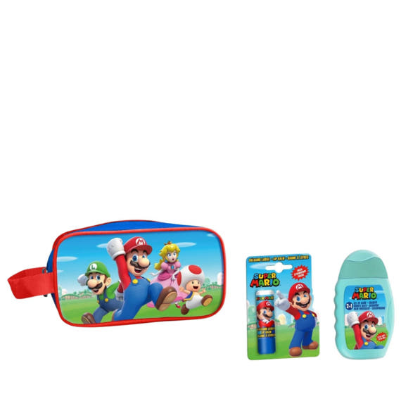 Toilet Bag with Bubble Bath & Shampoo & Lip Balm