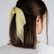 Scrunchie con fiocco, anello d'oro, filato lucido